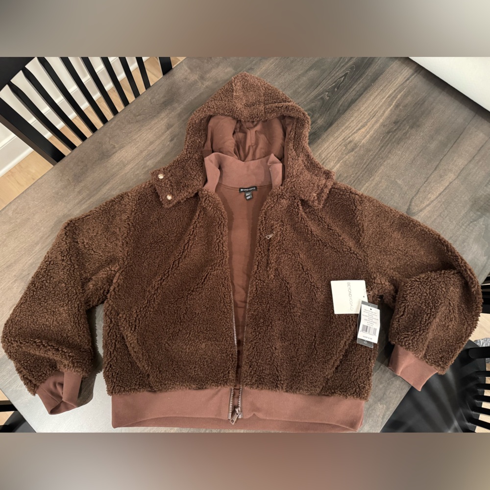 Beyond Yoga Chocolate Sherpa Jacket